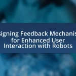Designing Feedback Mechanisms for Enhanced User Interaction with Robots