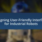 Designing User-Friendly Interfaces for Industrial Robots