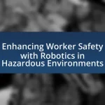 Enhancing Worker Safety with Robotics in Hazardous Environments