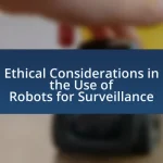 Ethical Considerations in the Use of Robots for Surveillance
