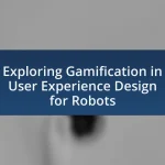 Exploring Gamification in User Experience Design for Robots