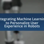Integrating Machine Learning to Personalize User Experience in Robots