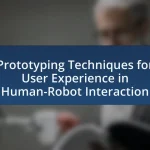 Prototyping Techniques for User Experience in Human-Robot Interaction