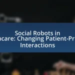Social Robots in Healthcare: Changing Patient-Provider Interactions