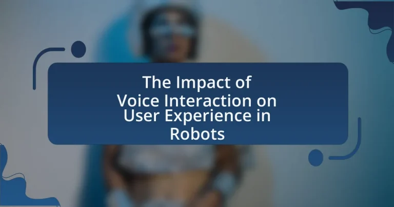 The Impact of Voice Interaction on User Experience in Robots