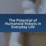 The Potential of Humanoid Robots in Everyday Life