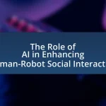 The Role of AI in Enhancing Human-Robot Social Interaction