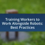 Training Workers to Work Alongside Robots: Best Practices