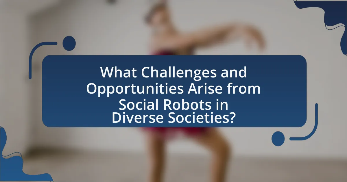 What Challenges and Opportunities Arise from Social Robots in Diverse Societies?